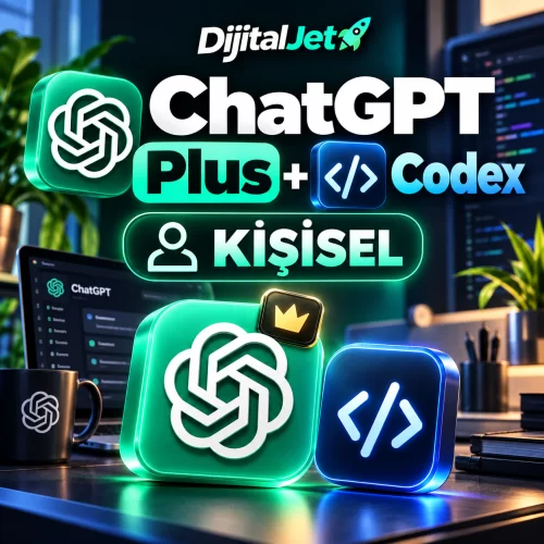  ChatGPT PLUS + Codex Kişisel - Hızlı